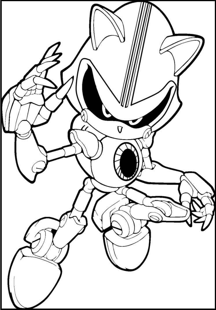 Metal Sonic Para Colorear Sonicparacolorear Metal Sonic Para Colorear Sonicparacolorear